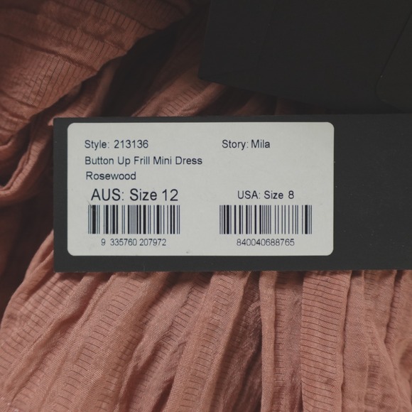 New NWT Shona Joy Dress Mila‎ Button Up Frill Mini - Picture 5 of 15